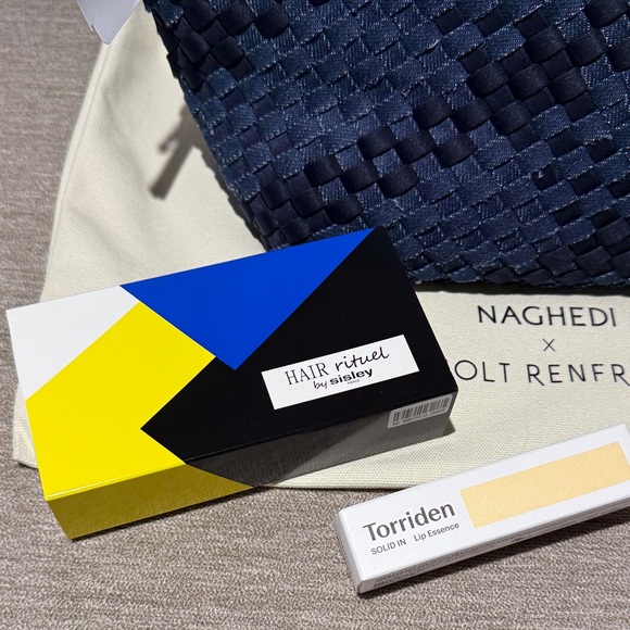 Naghedi Midnight Blue Woven Bag - Picture 2 of 4